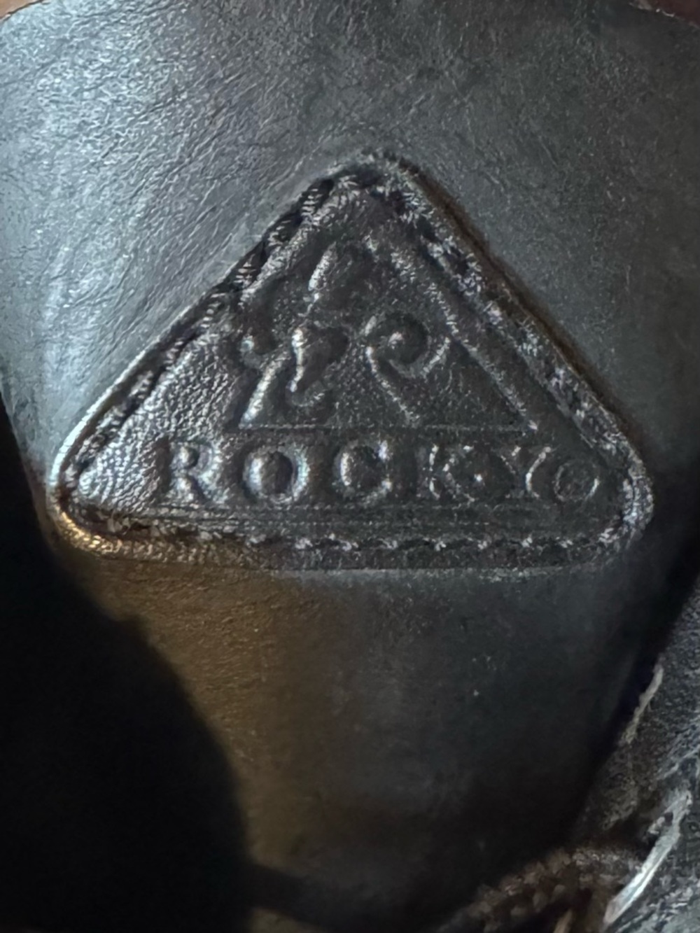 Classic Black Leather womens Combat Boots - Durable Lace-Up - Picture 6 of 7